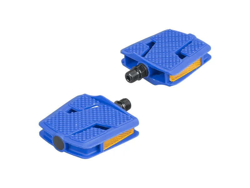 Trek Kid's Platform Large Pedal Set - 9/16 Inch - Alpine Blue